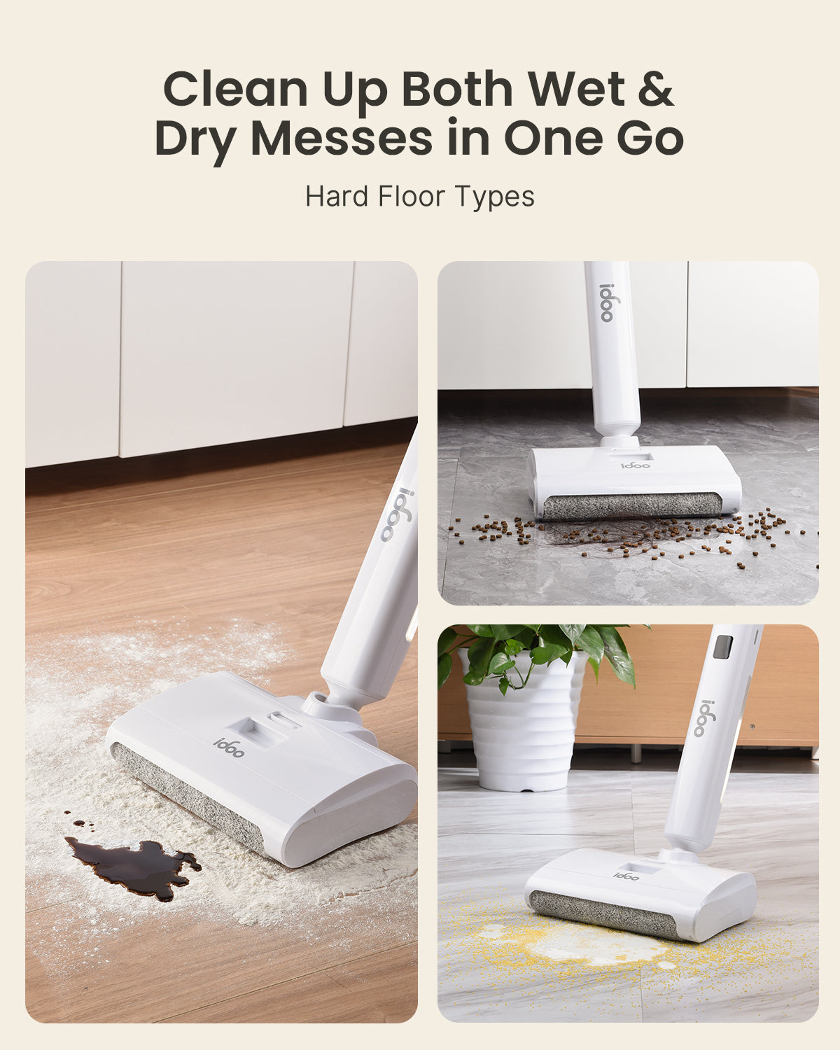 Cordless Electric Mop with Digital Display