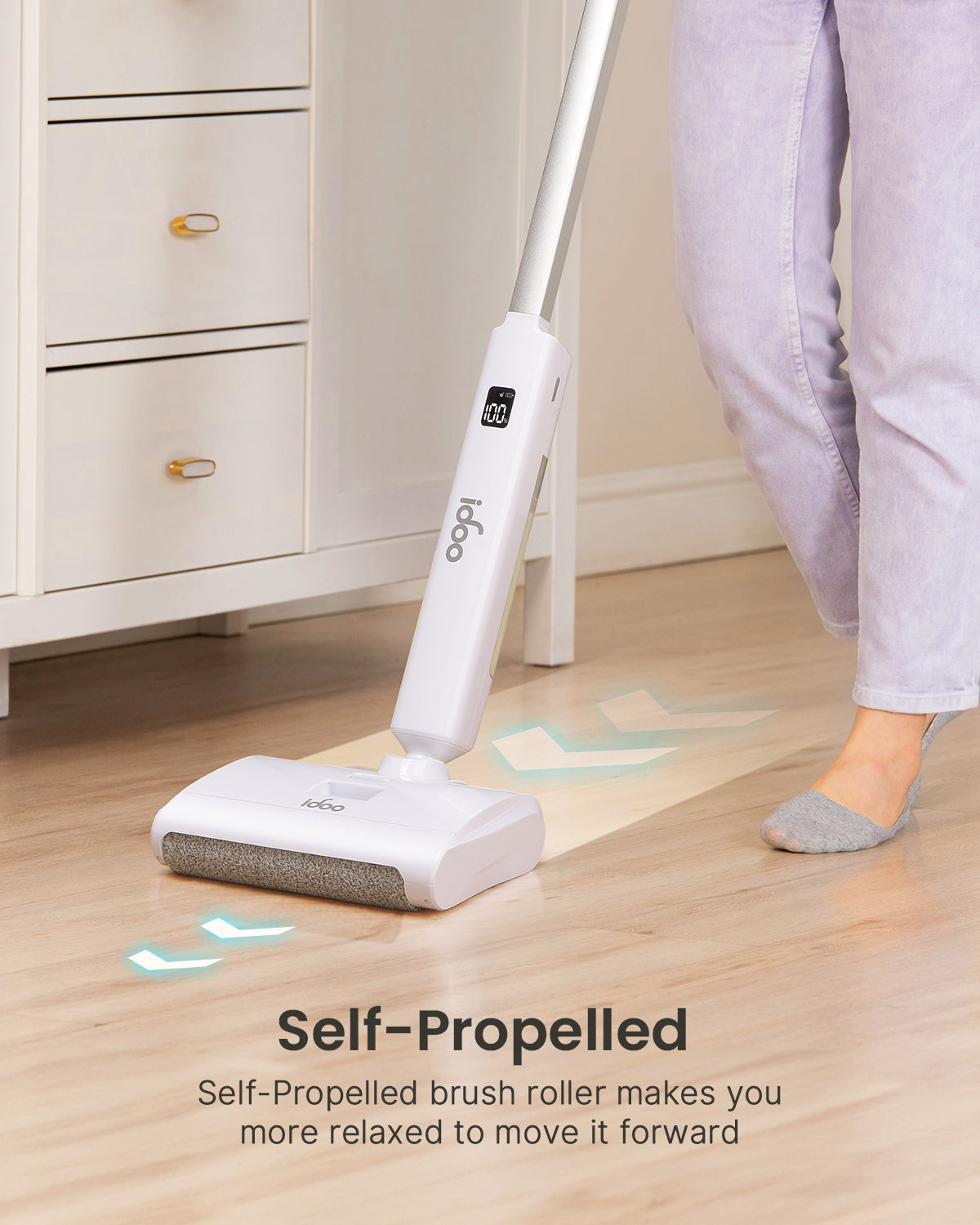 Cordless Electric Mop with Digital Display