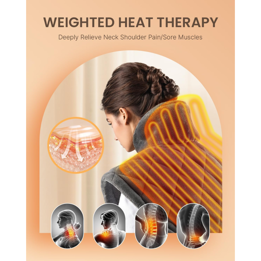 Weighted Heating Pad for Neck and Shoulder Relief