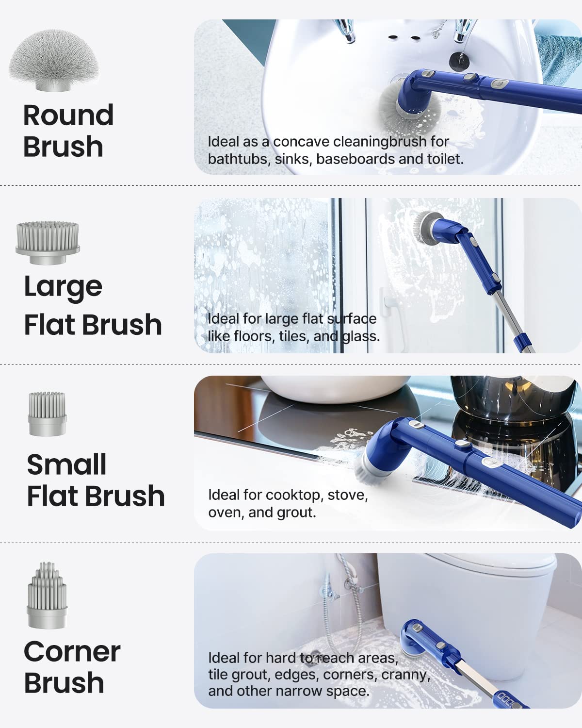Dropship Electric Cleaning Brush Rechargeable Cleaner Handheld