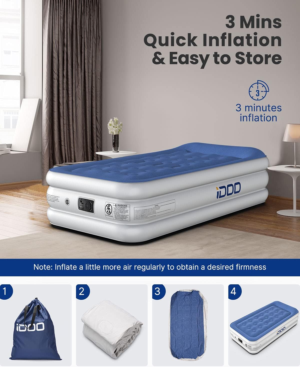 Twin size 2024 inflatable bed